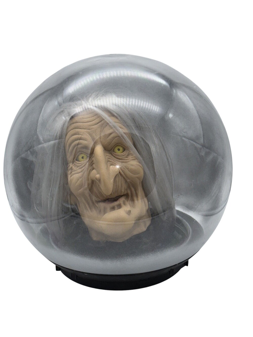Vintage 14" Gemmy Motion Activated Light Up Talking Halloween Witch Crystal Ball